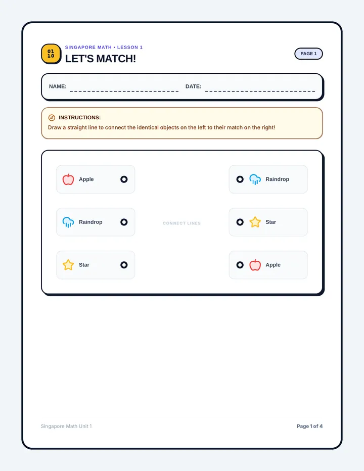 Singapore Math Workbook