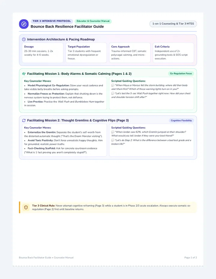 Bounce Back Facilitator Guide