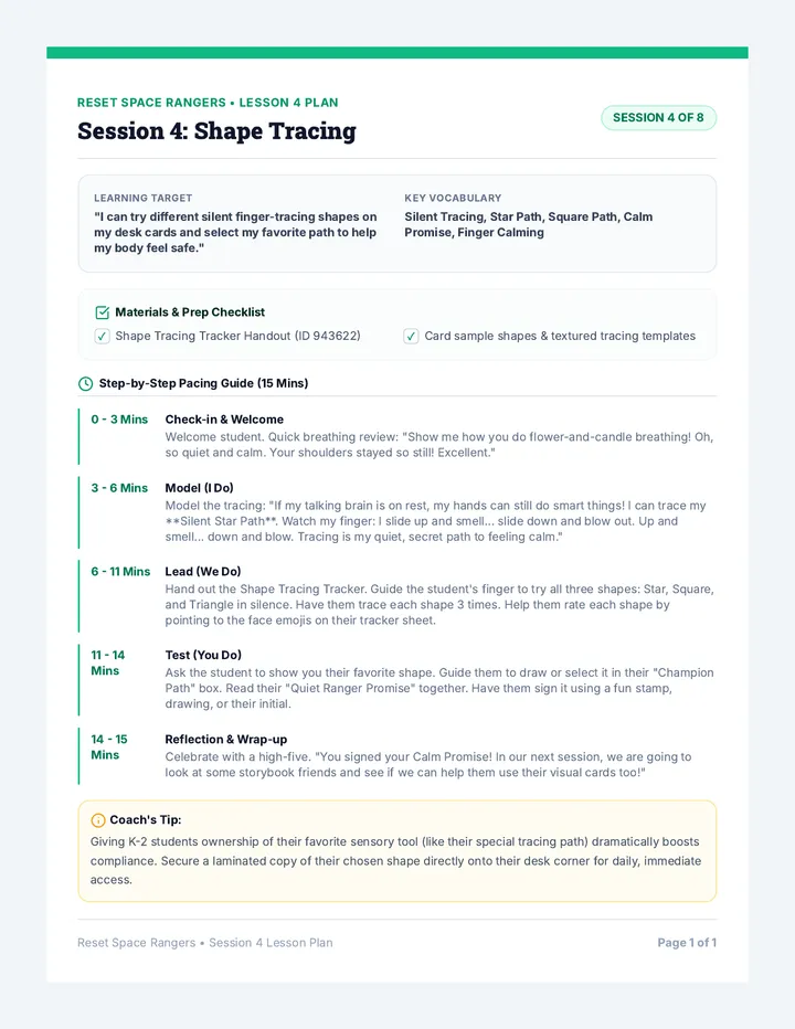 Session 4 Lesson Plan