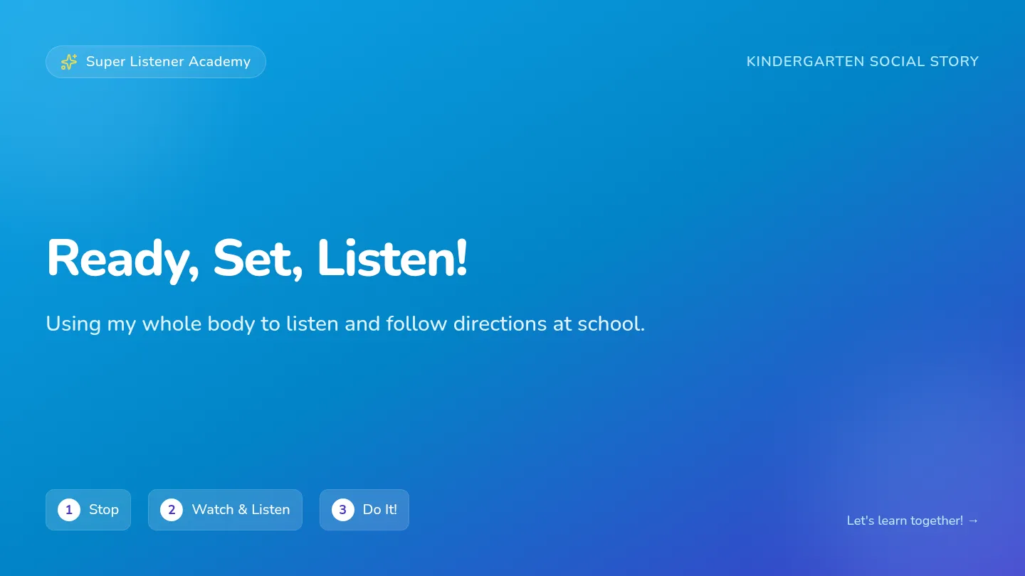 Listening Adventure Slides