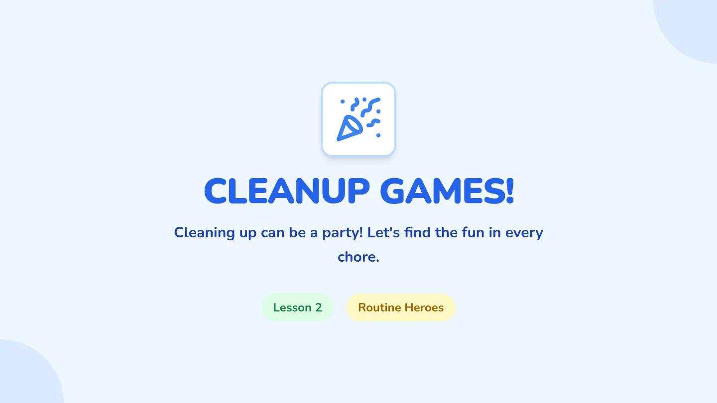 Cleanup Game Slides