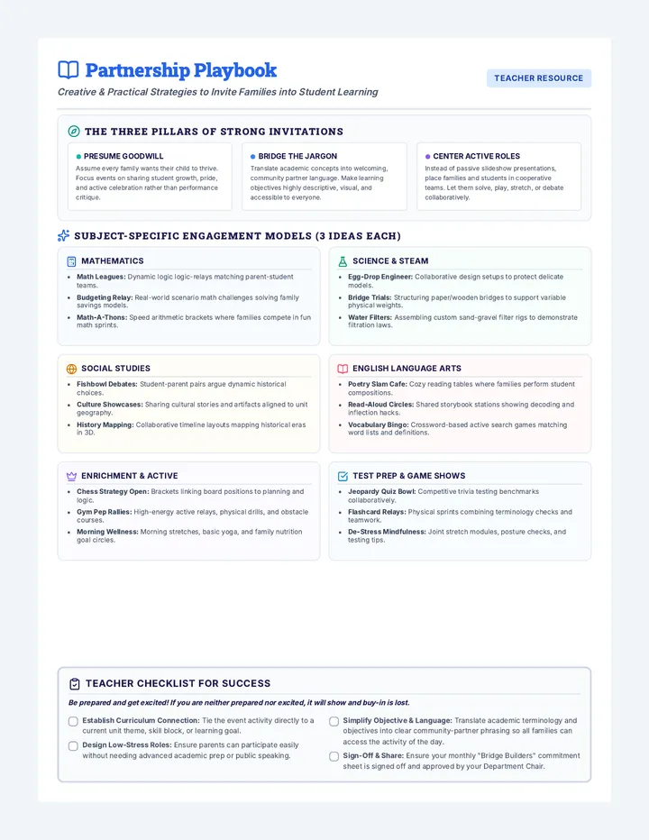 Partnership Playbook Sheet