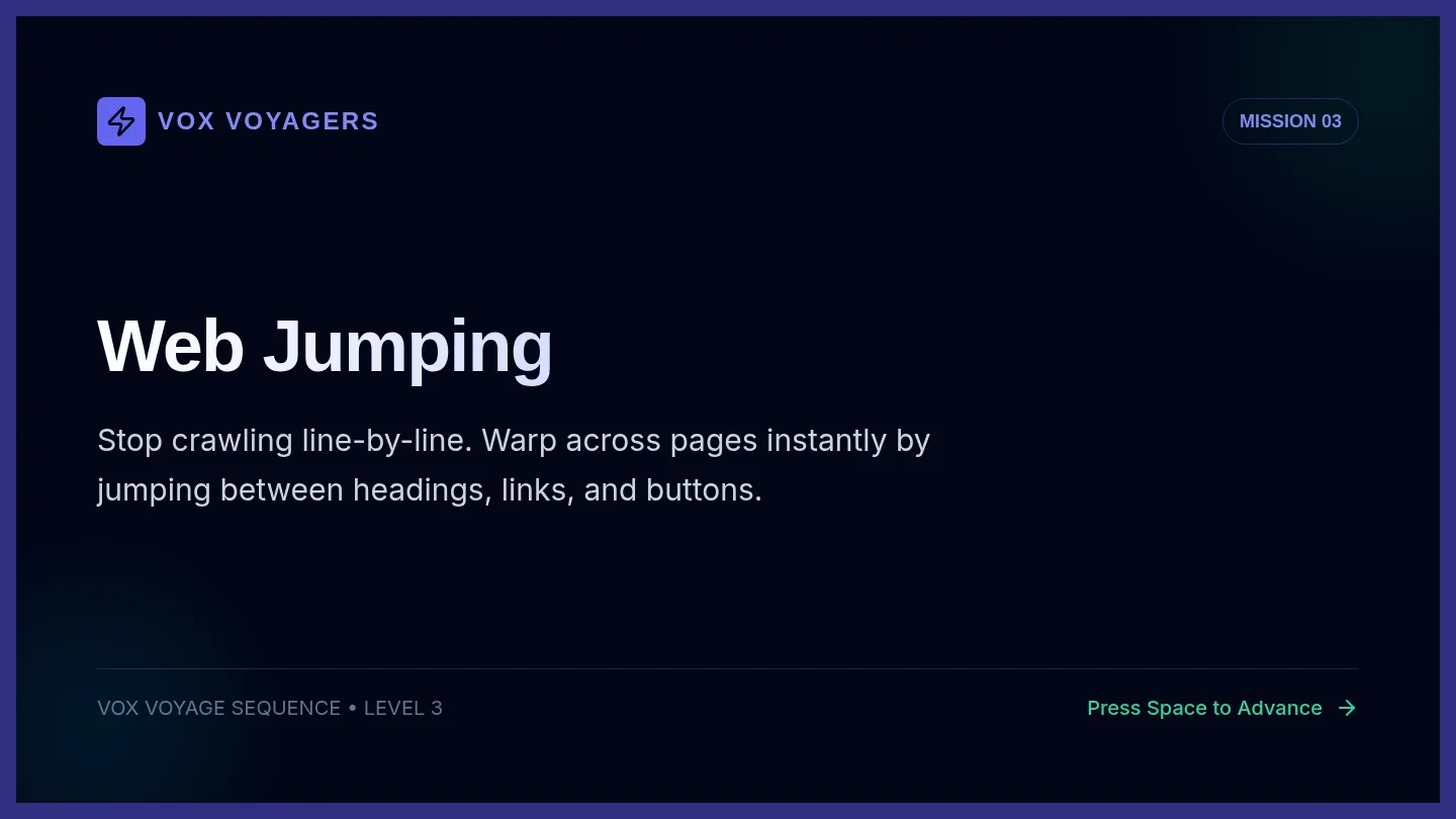 Web Jumping Slides