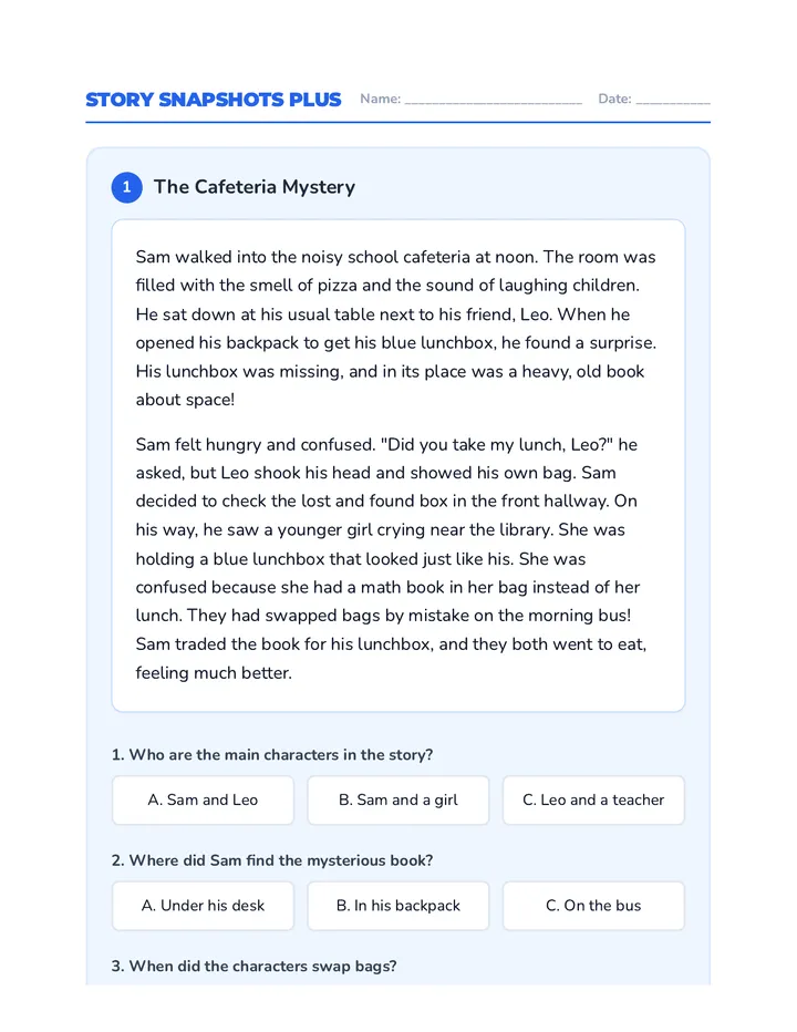 Story Snapshots Reading Pack Plus Revised