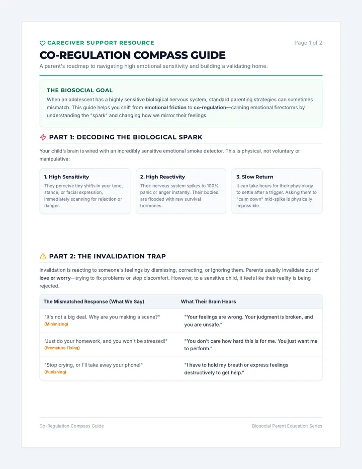 Co-Regulation Compass Guide