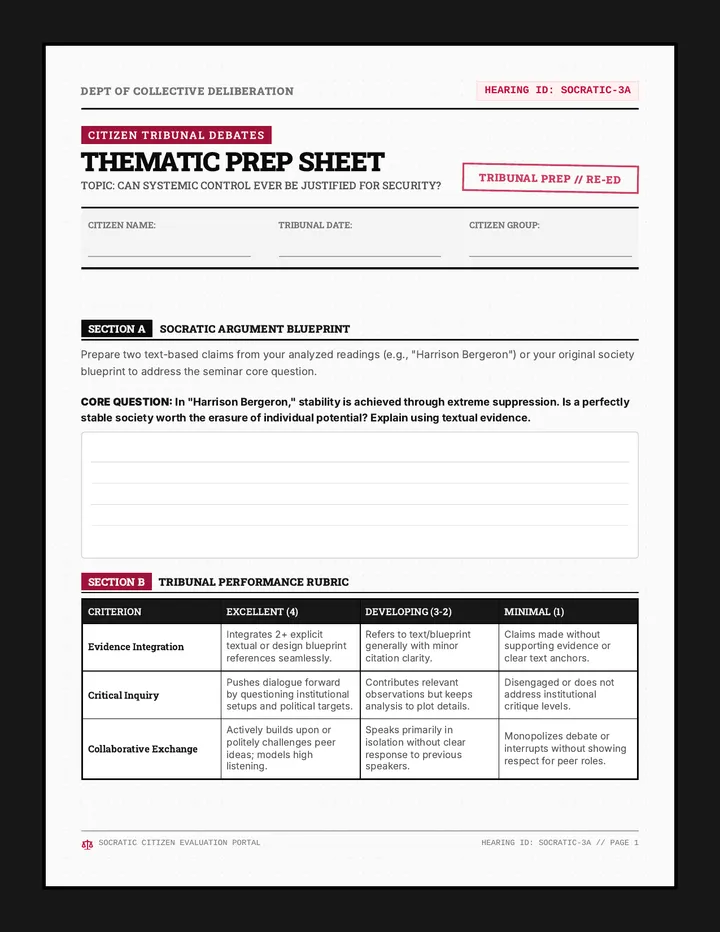 Thematic Debate Materials