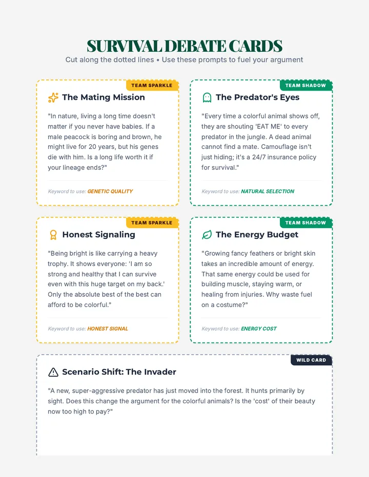 Survival Debate Cards