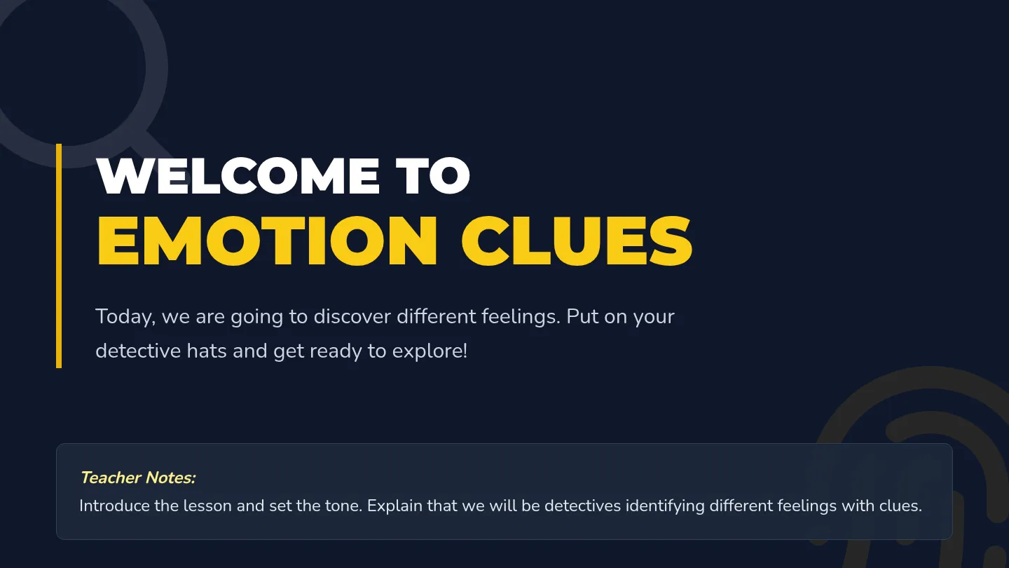 Emotion Clues Presentation Slides