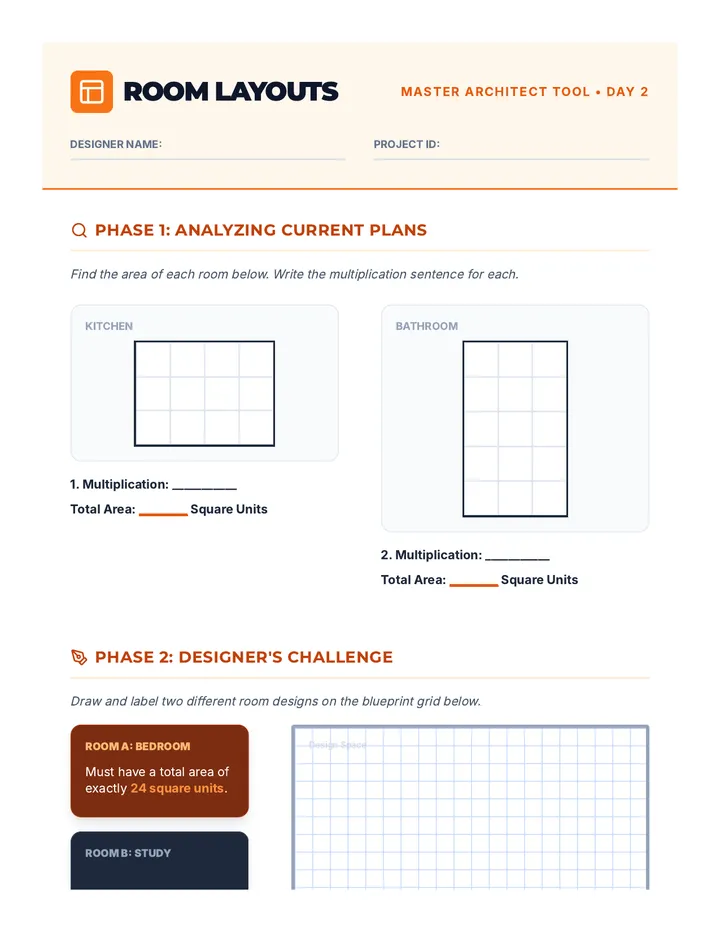 Room Layout Worksheet