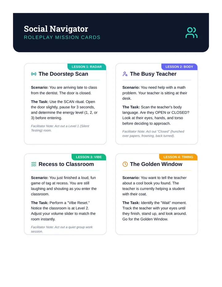 Navigator Roleplay Cards