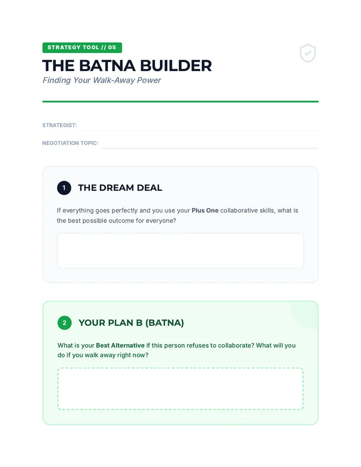 BATNA Builder Worksheet