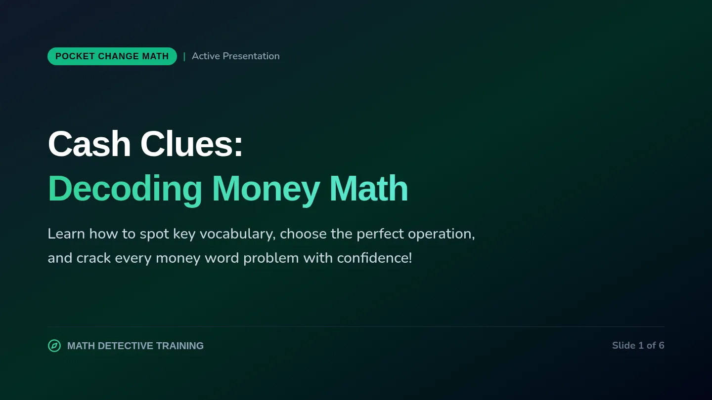 Cash Clues Slides