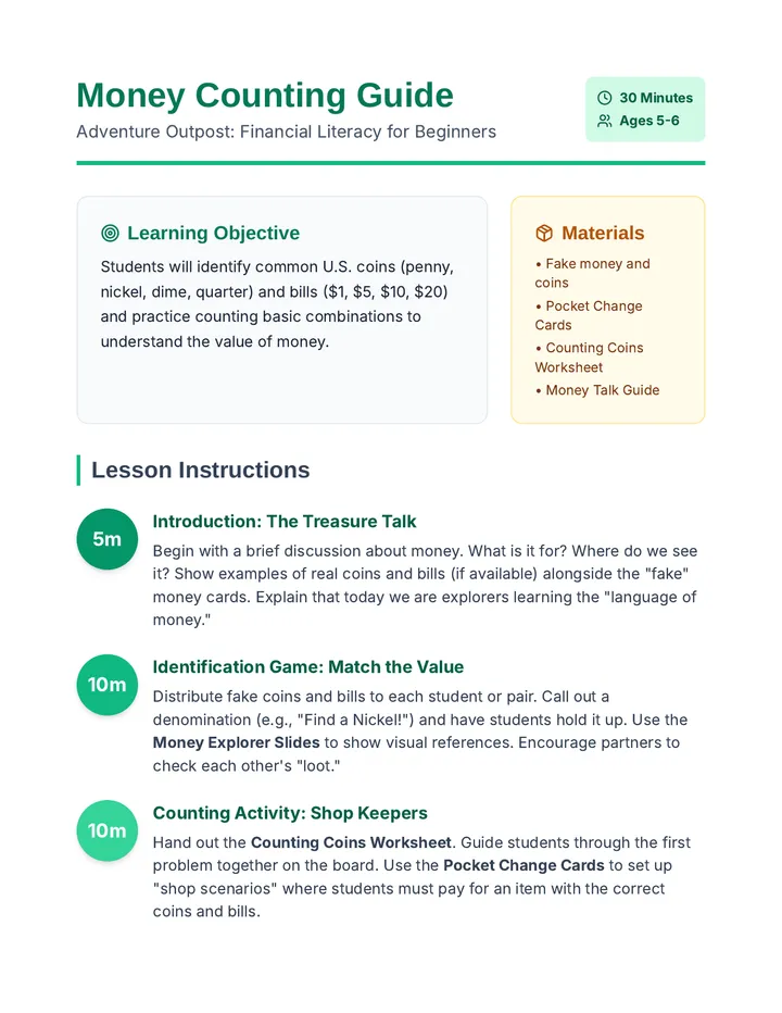 Money Counting Guide