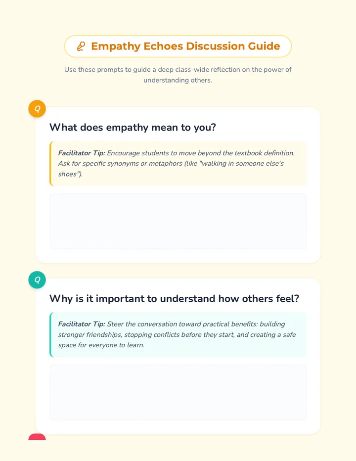 Empathy Echoes Discussion Guide Resource