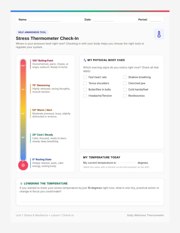 Stress Thermometer Check-In