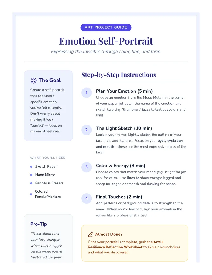 Emotion Portrait Activity Guide