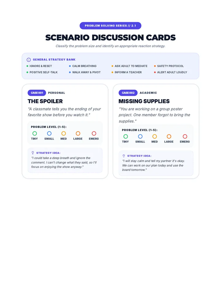 Problem Scenario Cards