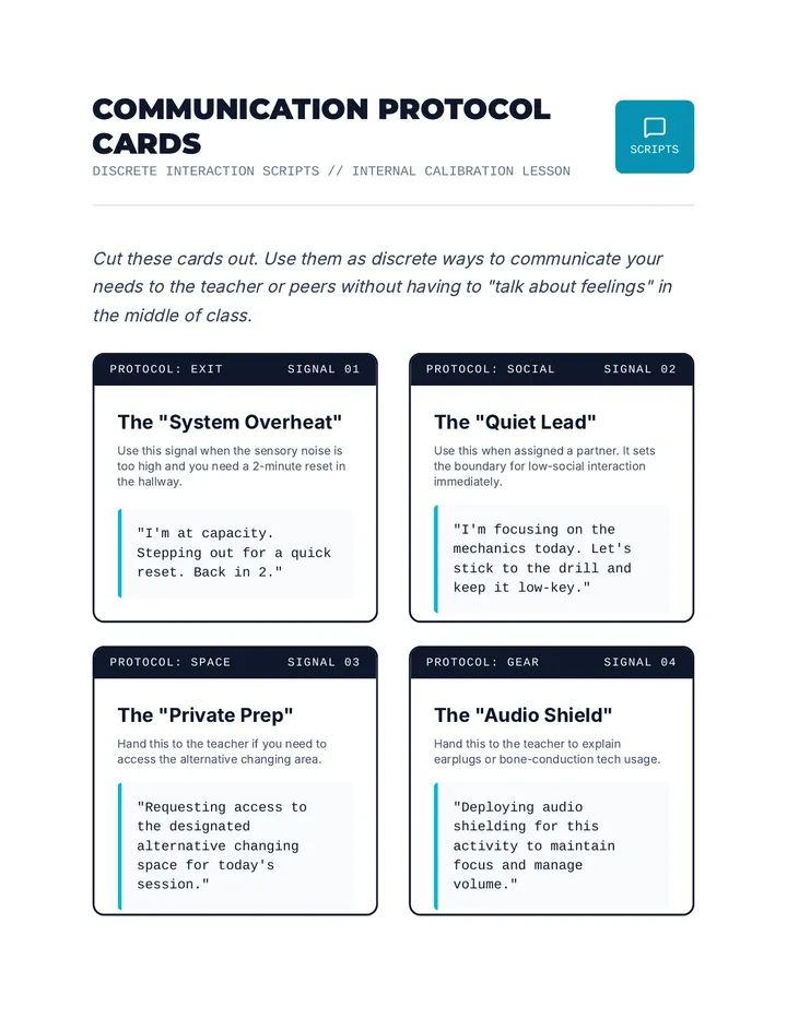 Protocol Script Cards