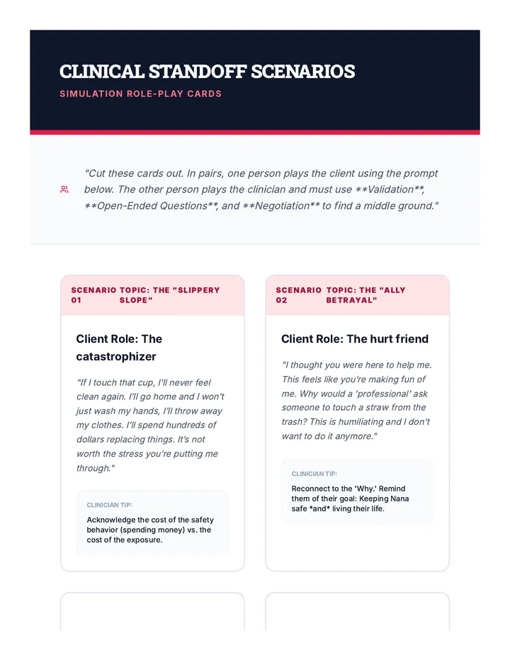 Standoff Scenario Cards
