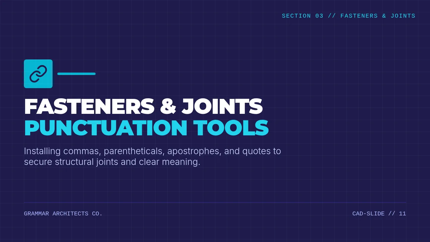 Fasteners and Joints Slides