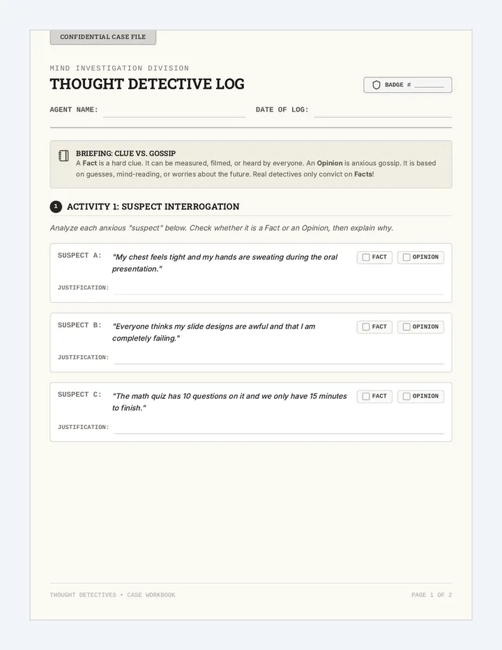 Thought Detectives Case File