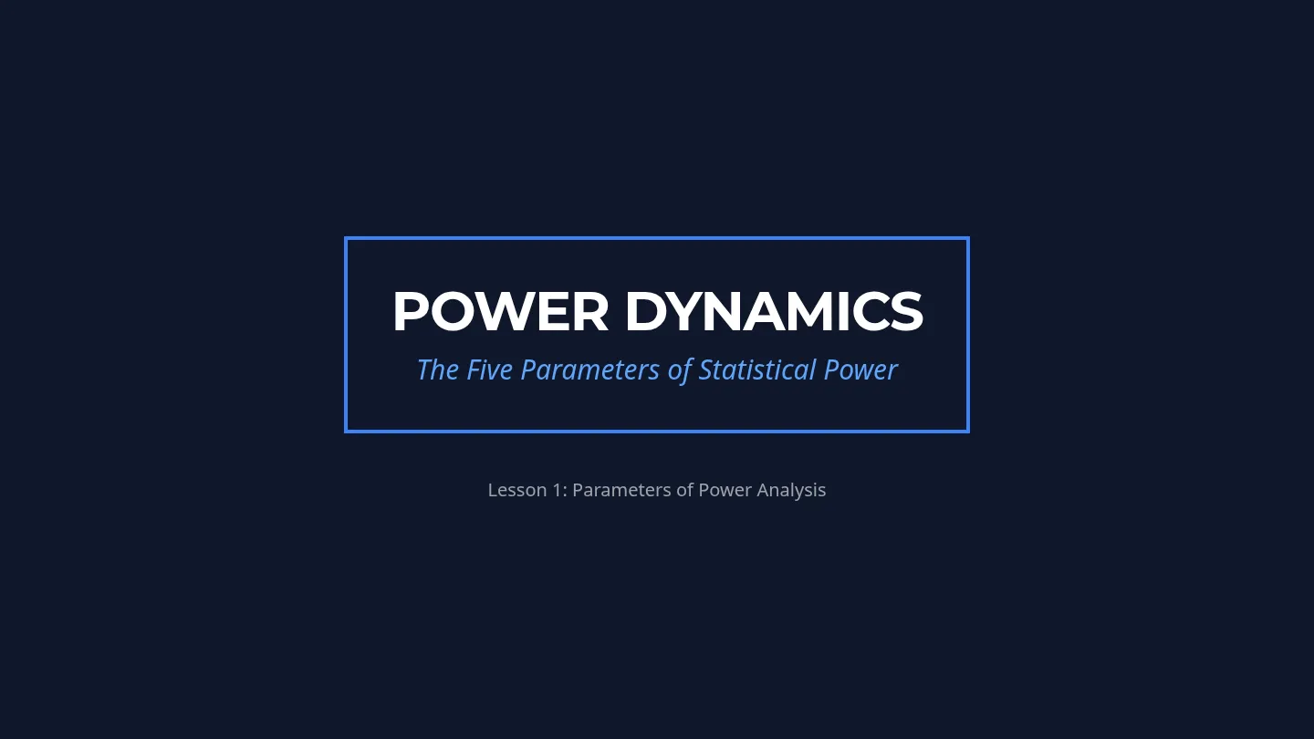 Power Parameters Slides