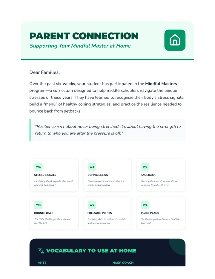 Peace Plans Parent Guide