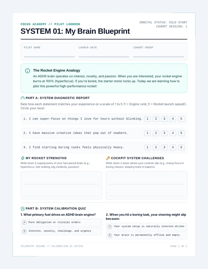 Brain Blueprint Student Workbook
