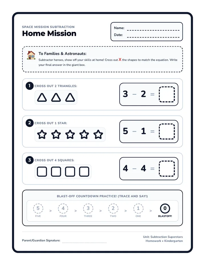 Star Subtraction Homework