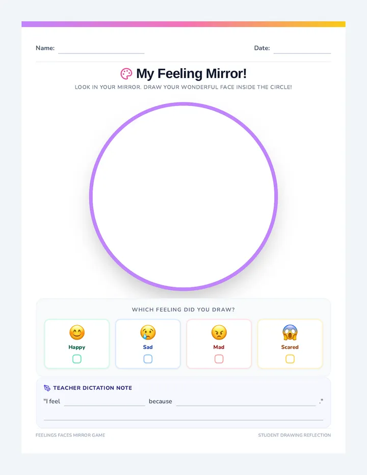 Draw Your Feeling Sheet