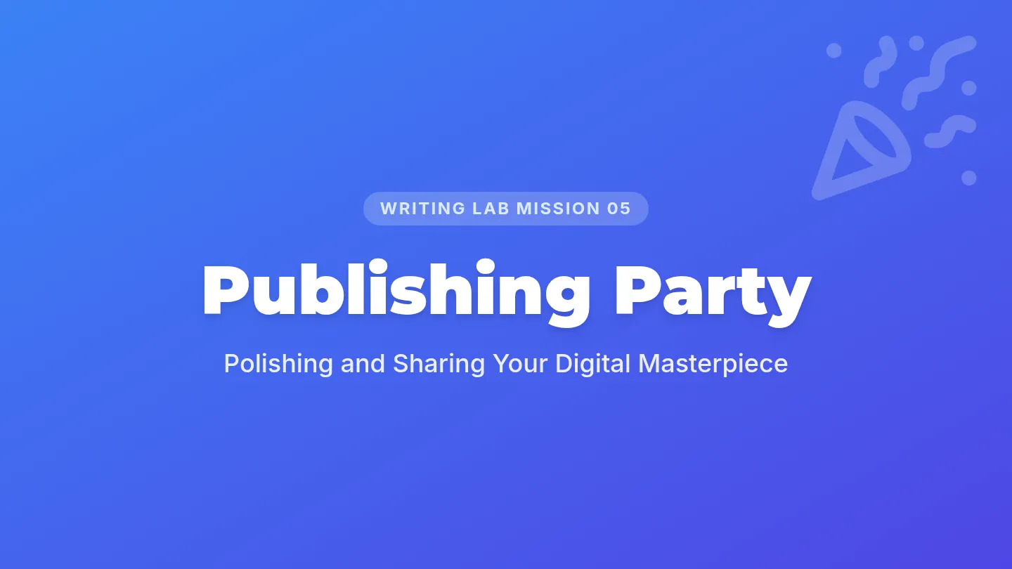 Publishing Party Slides