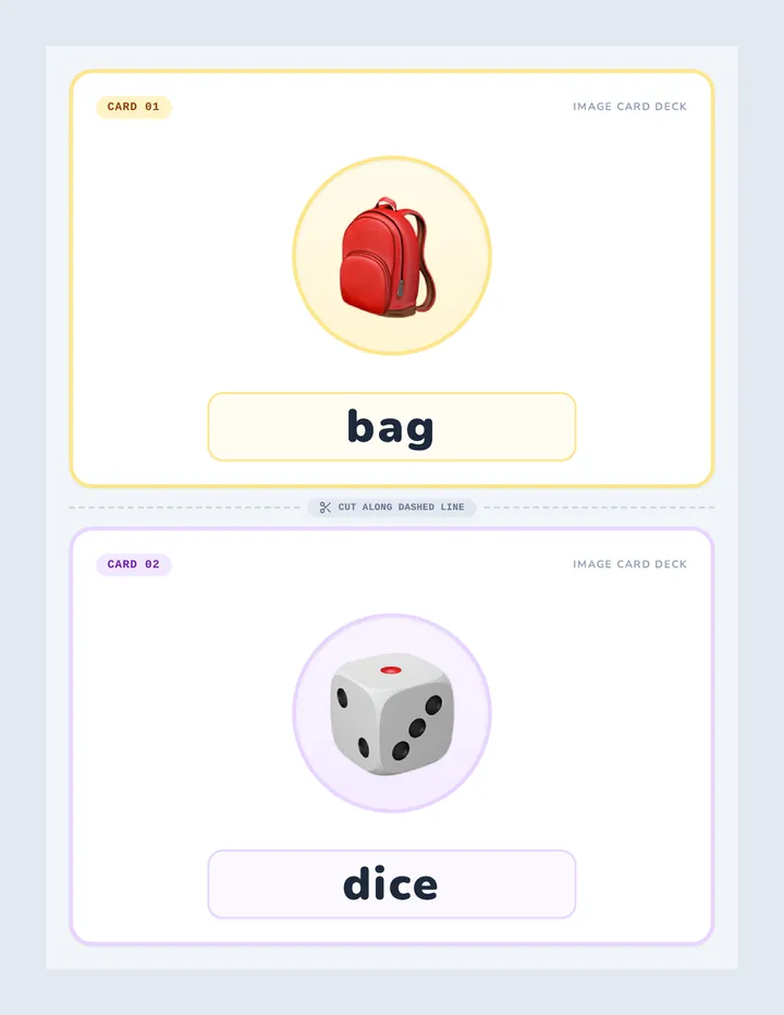 Big Picture Word Flashcards