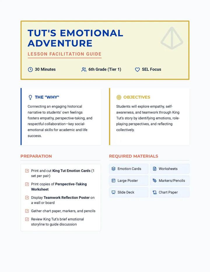 Emotional Adventure Lesson Plan