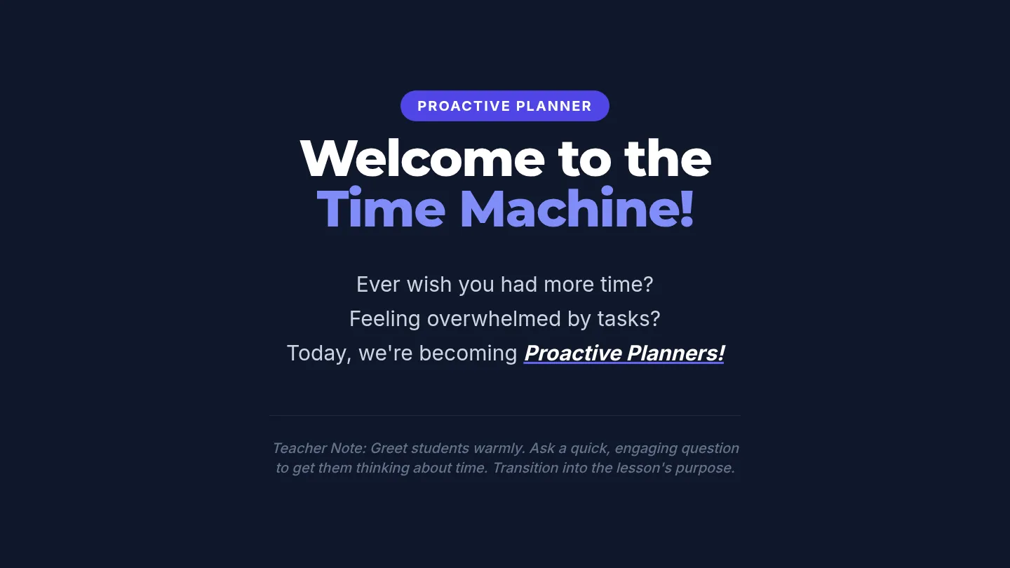Mastering Your Schedule Slides