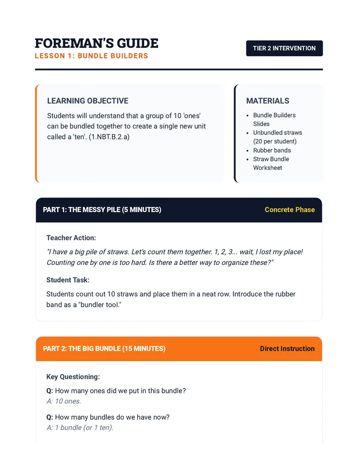 Bundle Builders Teacher Guide