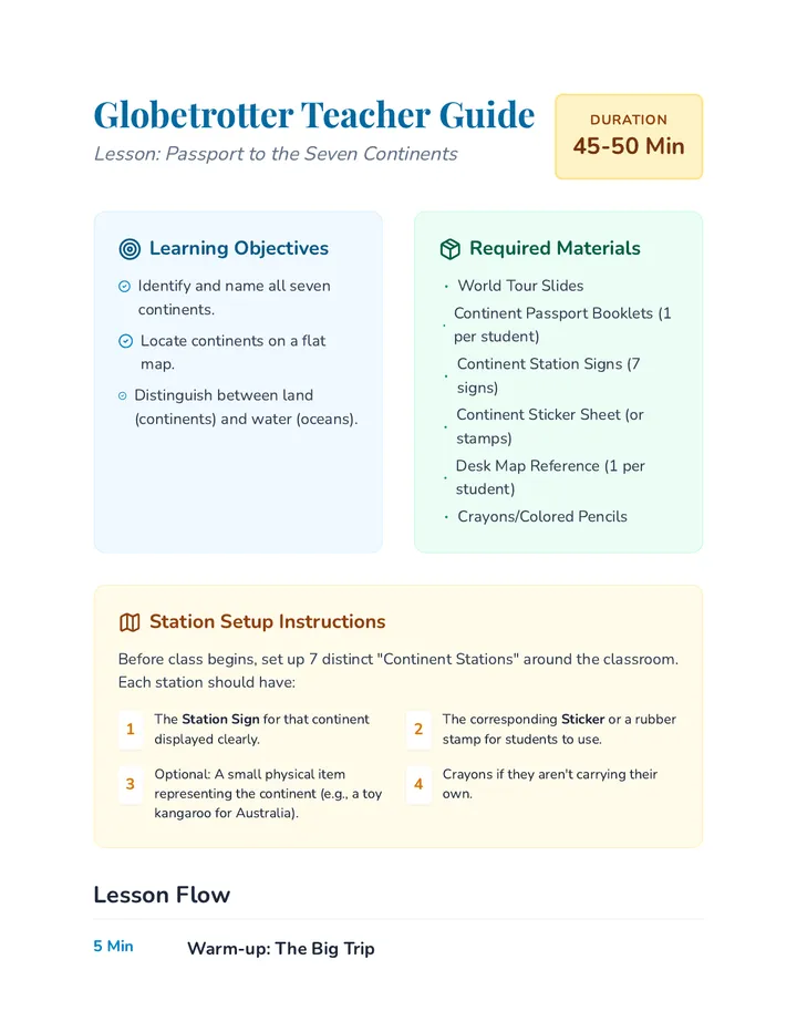 Globetrotter Teacher Guide