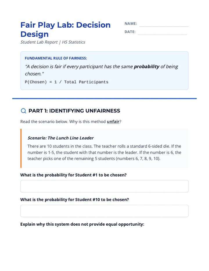 Decision Design Lab Worksheet