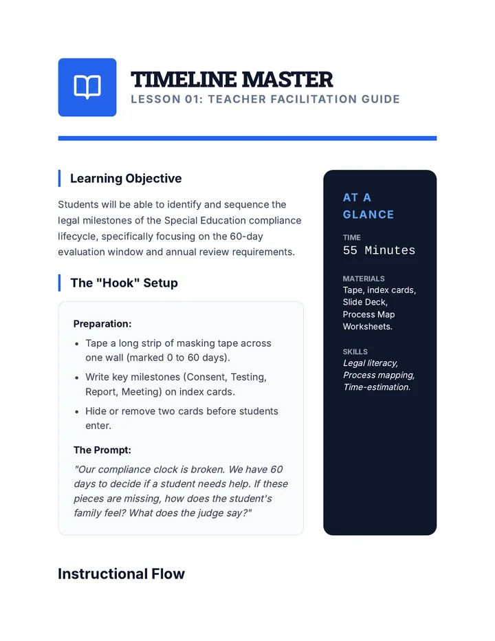 Timeline Master Teacher Guide