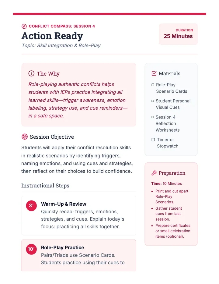 Action Lesson Plan