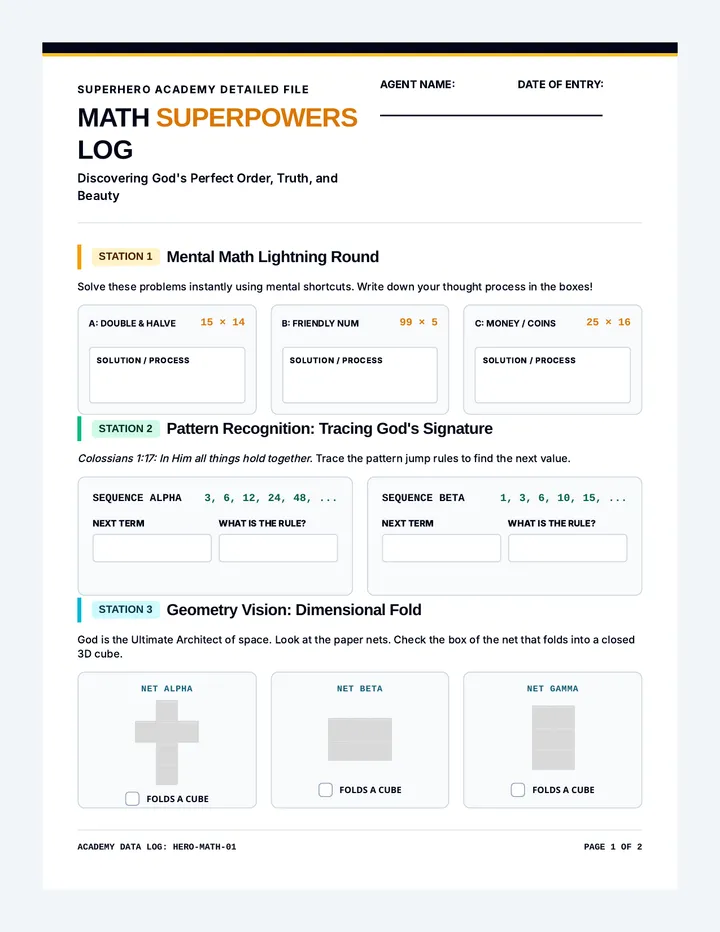 Superpower Academy Logbook