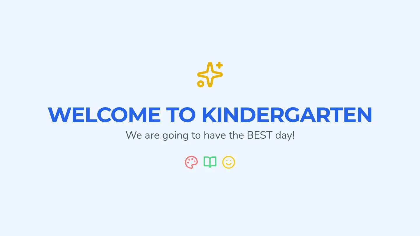 First Day Schedule Slides