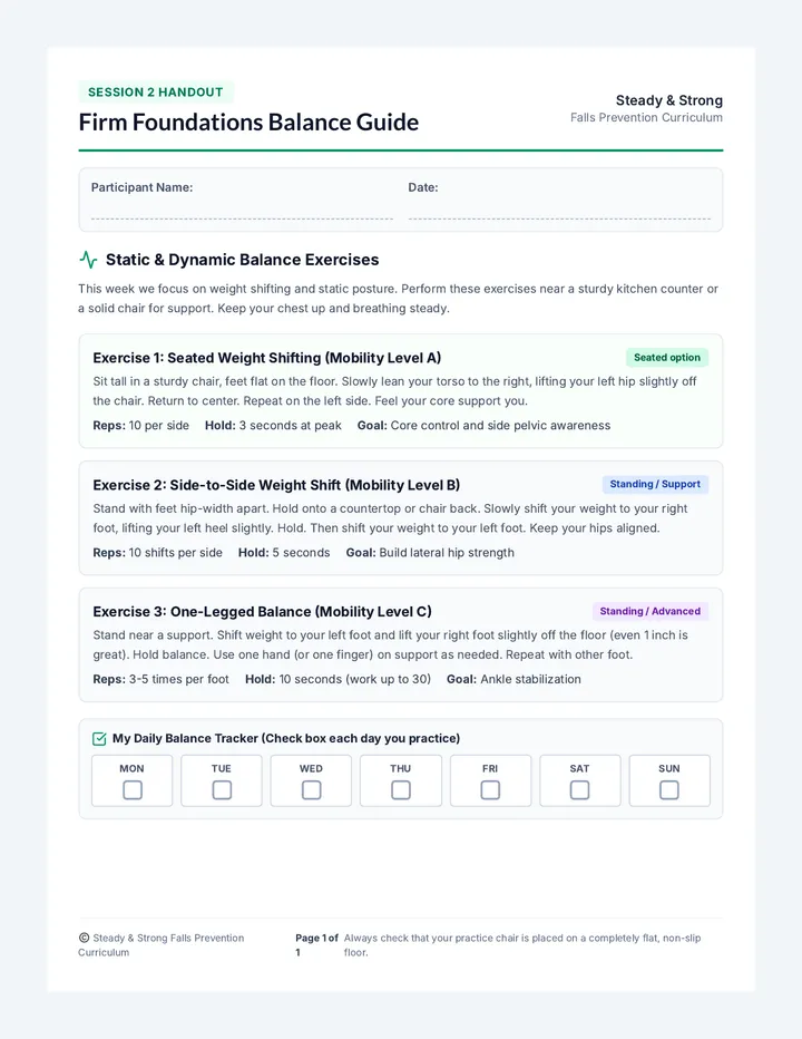 Firm Foundations Handout