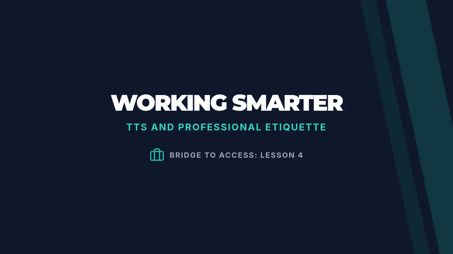 Working Smarter Slides