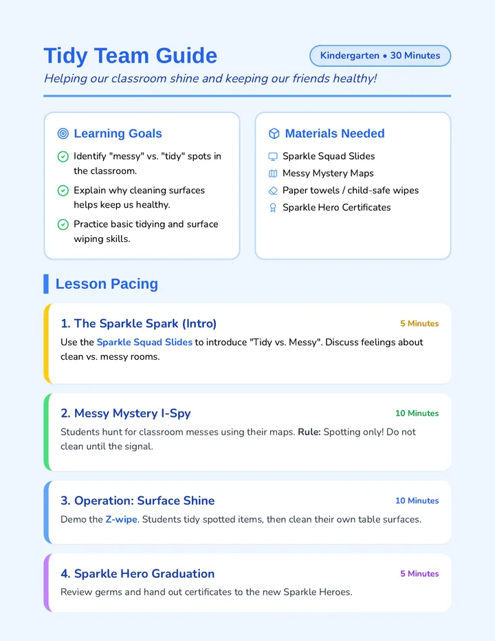 Tidy Team Guide