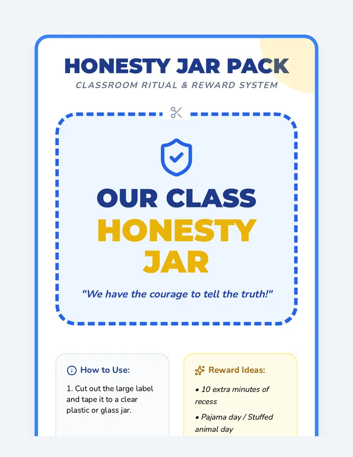 Honesty Jar Pack