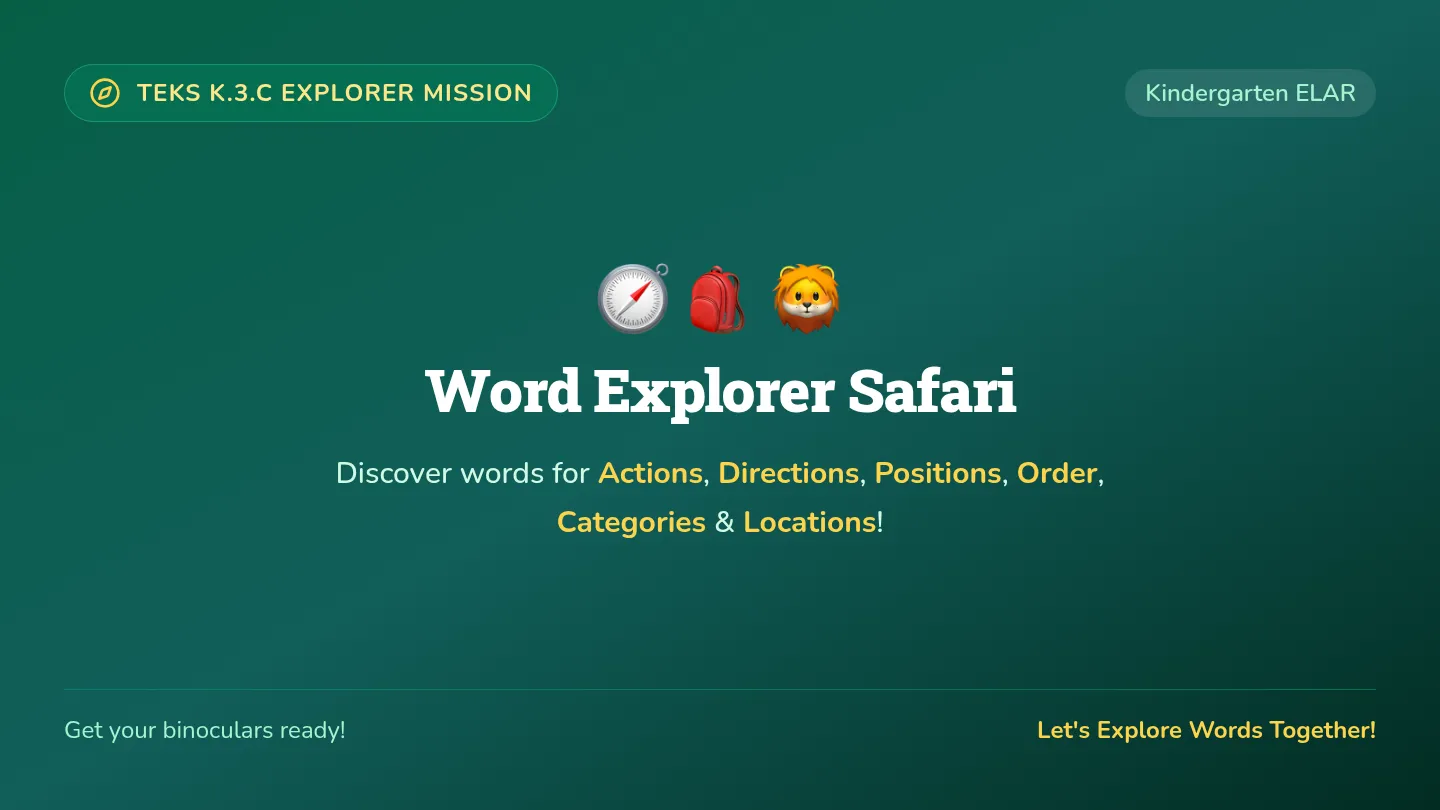 Word Safari Slides