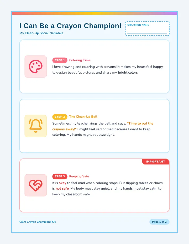 Crayon Champion Social Narrative