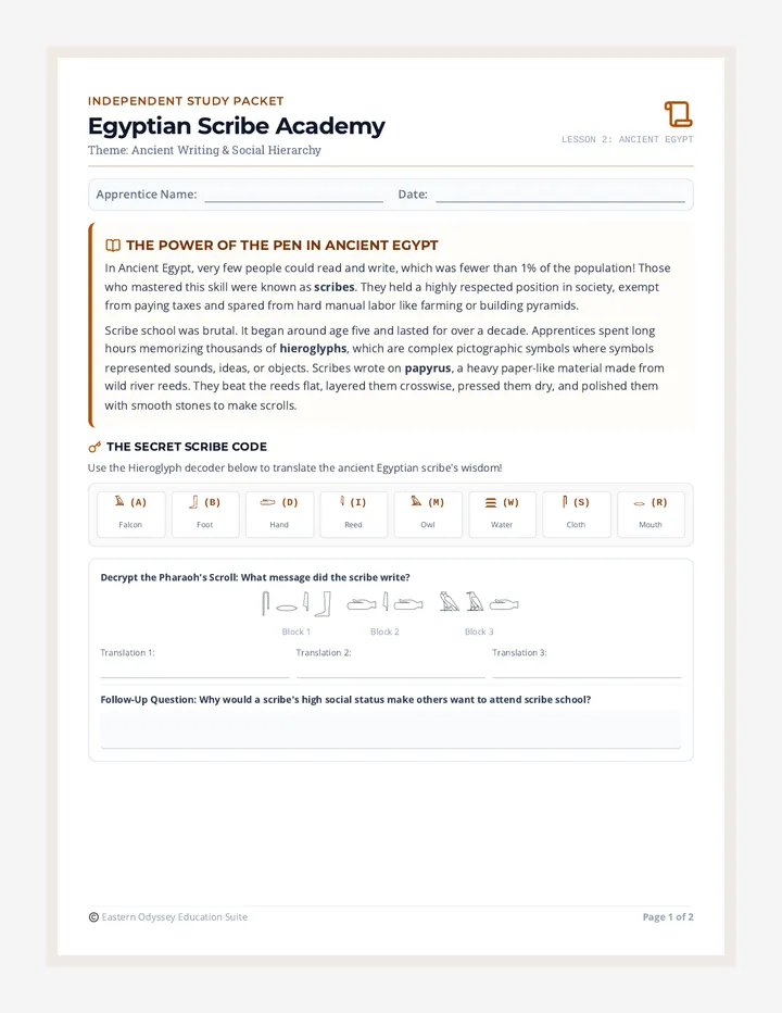 Scribe Academy Student Packet