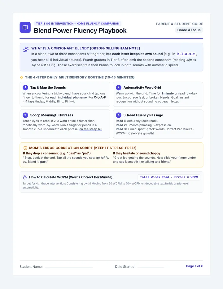 Blend Power Fluency Packet