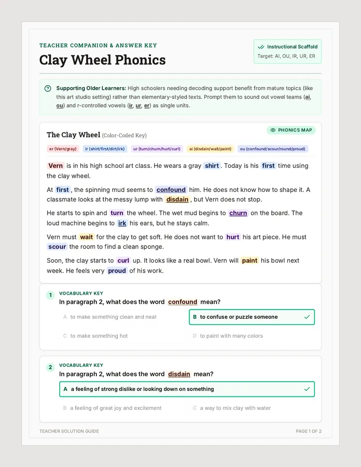Clay Wheel Teacher Guide